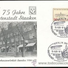 Postales: ALEMANIA 1989 - BERLIN POSTAL CONMEMORATIVA- ZEPPELIN-