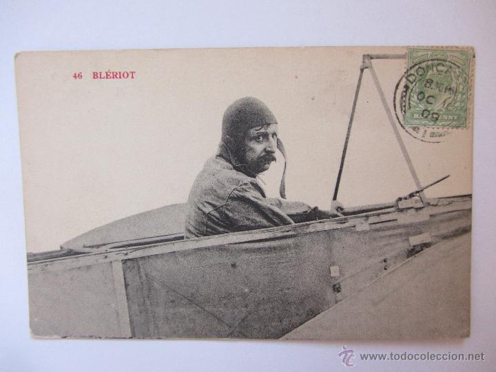 Postales: Bleriot. Circulada 1909. - Foto 1