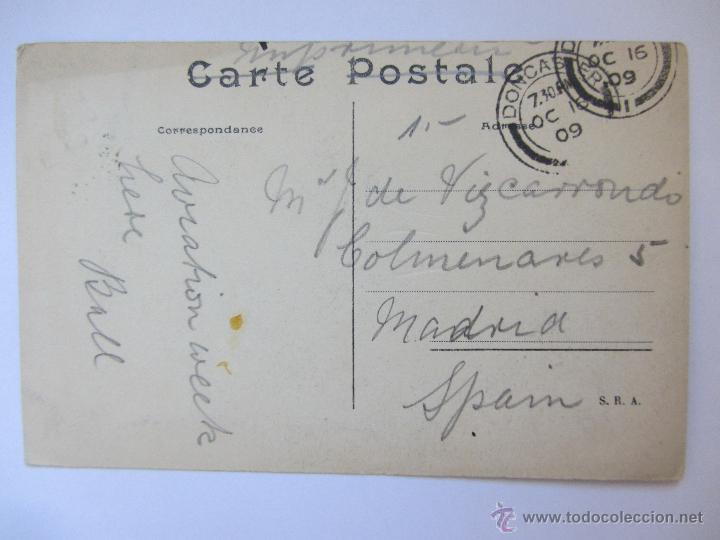 Postales: Bleriot. Circulada 1909. - Foto 2
