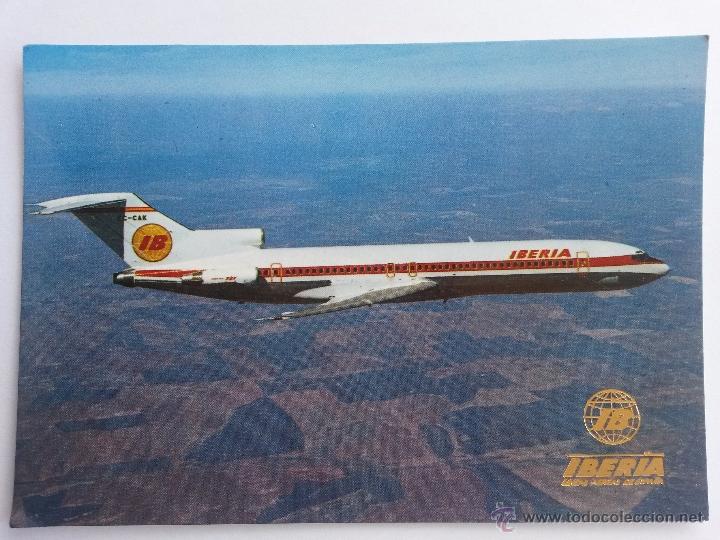Postales: Postal de iberia ,boeing 727/256 - Foto 1