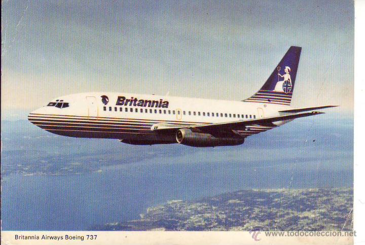 Postales: britannia boeing 737 - Foto 1