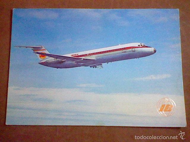 Postales: JET DOUGLAS DC 9 TRASERA SOBADA IBERIA S/C - Foto 1