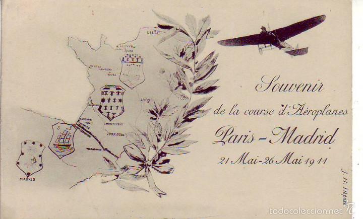 Postales: course d&acute;aeroplanes  paris-madrid - 1911 - Foto 1
