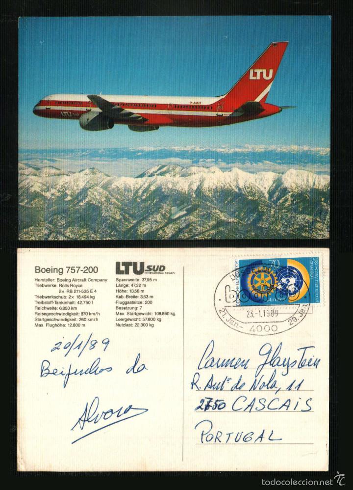 Postales: BOEING 757 - 200 - Old postcard - Foto 1