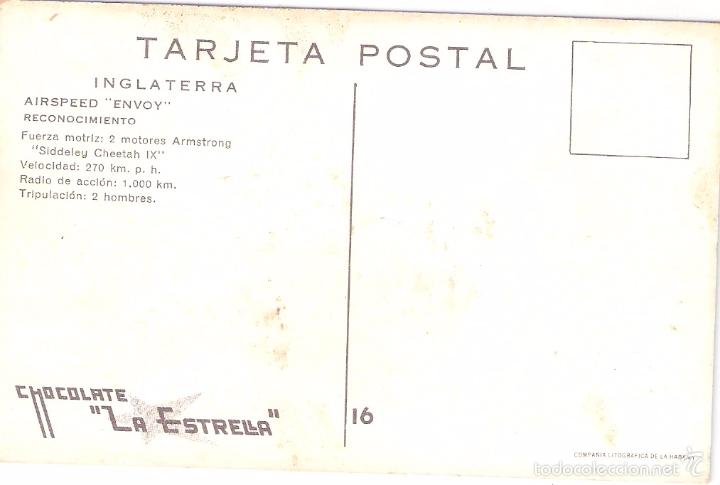 Postales: INGLATERRA. AIRSPEED ENVOY. - Foto 2
