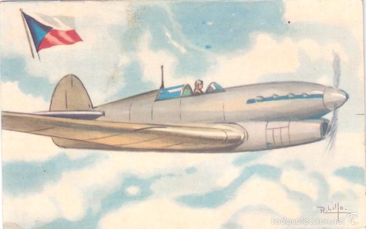 Postales: CZECHOSLOVAKIA AVIA 35. MONOPLANO DE COMBATE. - Foto 1