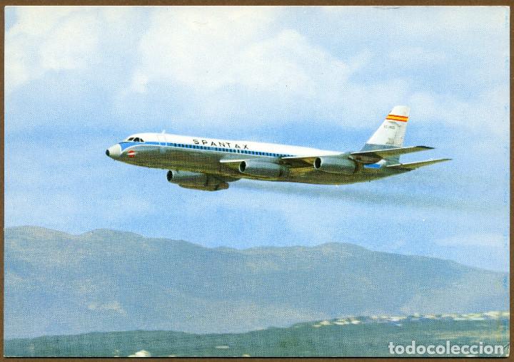 Postales: Postal AVIONES SPANTAX - Foto 1