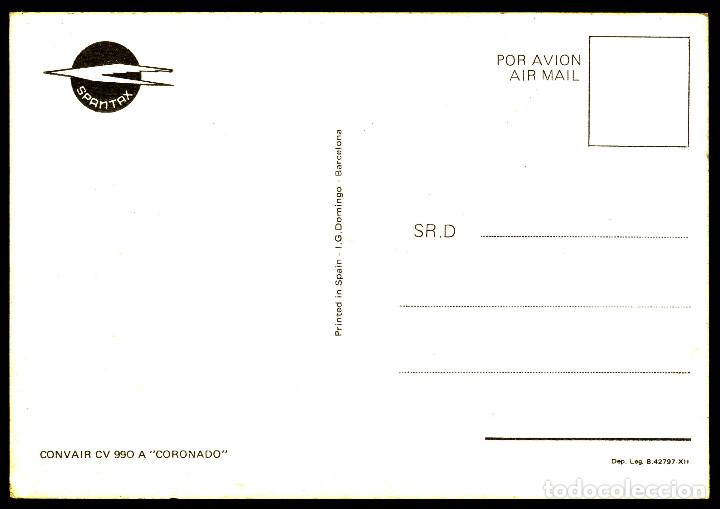 Postales: Postal AVIONES SPANTAX - Foto 2
