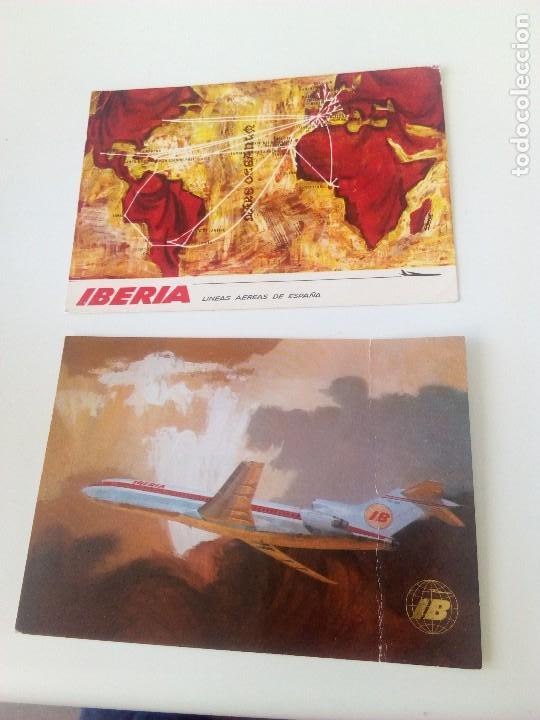 Postales: Carpeta Iberia + 2 postales. - Foto 2