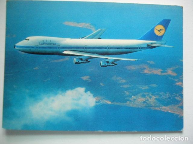 Postales: LUFTHANSA. BOEING JET 747. CIRCULADA. - Foto 1