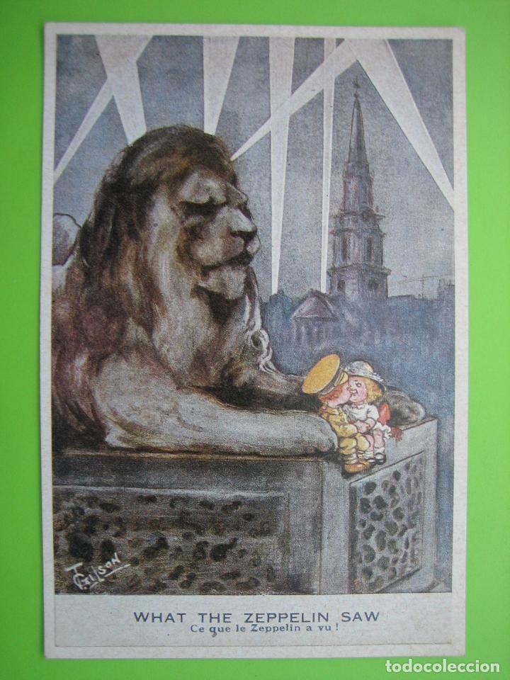 Postales: Antigua postal The Zeppelin - Foto 1