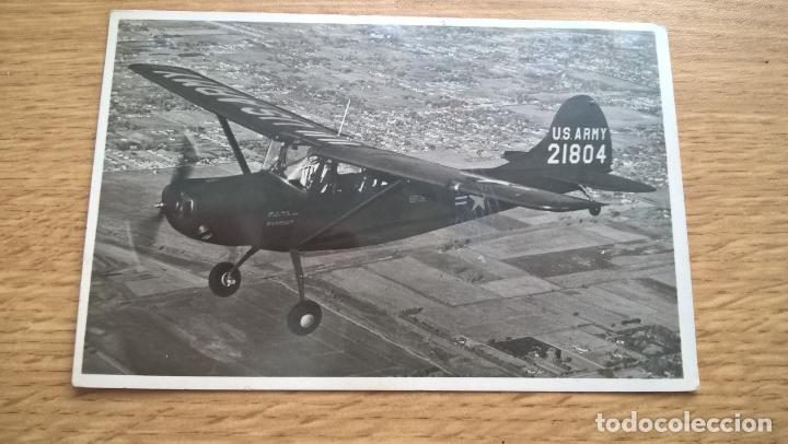 Postales: Avi&oacute;n de la U.S. Army. Postal de &eacute;poca - Foto 1