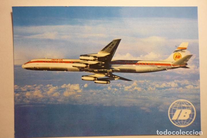Postales: postal iberia-jet douglas super dc 8 - Foto 1