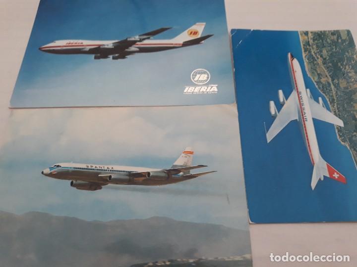 Postales: Lote tres aviones - Foto 1