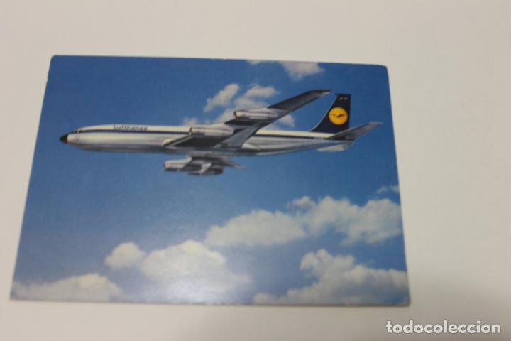 Postales: POSTAL BOEING 707 INTERCONTINENTAL JET, DE LUFTHANSA - Foto 1