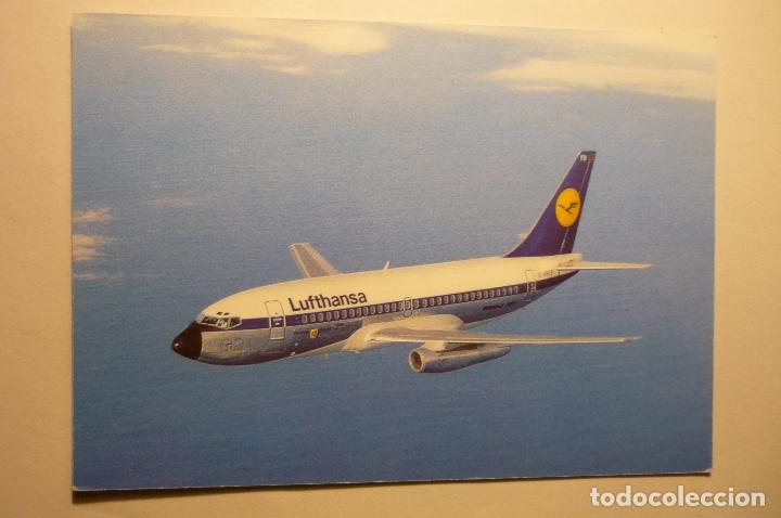 Postales: postal avion cia. lufthansa b 737 - Foto 1