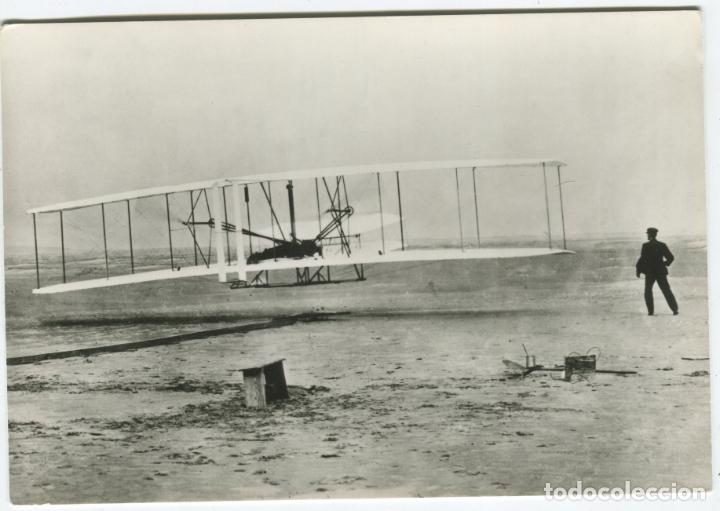 Postales: Postal. Francia. Wright Biplane - Foto 1