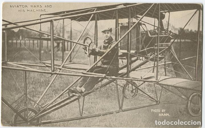 Postales: Postal. Francia. Aviator Mars. - Foto 1
