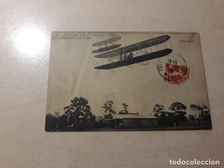 Postales: Aeroplano aviador wright - Foto 1