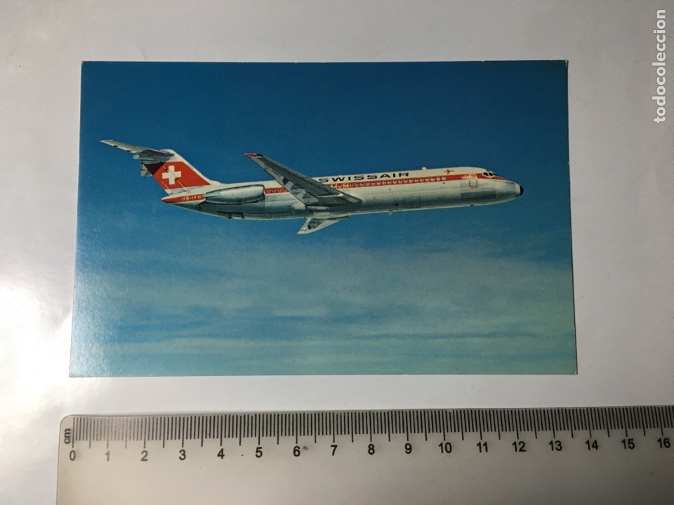 Postales: POSTAL. TECHNICAL DATA, DC-9-32. PRINTED IN SWITZERLAND. - Foto 1