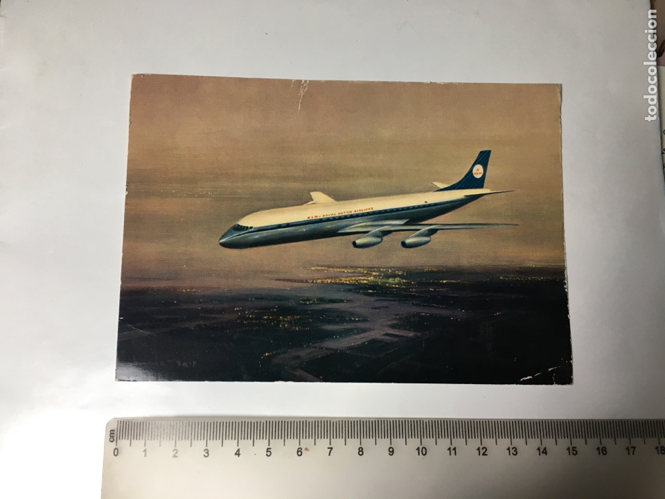 Postales: POSTAL. KLM&rsquo;s DOUGLAS DC-8 INTERCONTINENTAL JET. - Foto 1