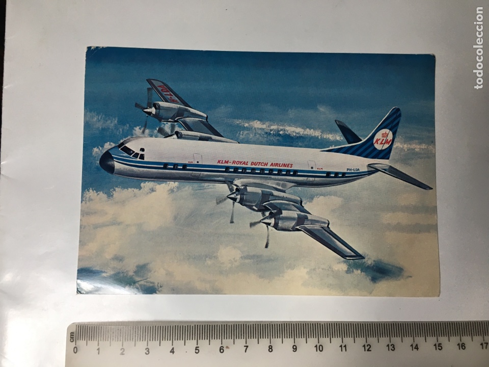 Postales: POSTAL. KLM&rsquo;s LOCKHEED PROP-JET ELECTRA. - Foto 1
