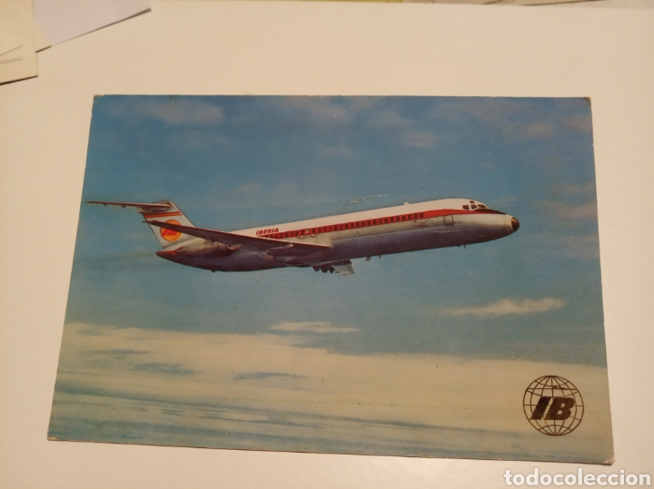 Postales: Iberia avi&oacute;n jet Douglas DC9 - Foto 1