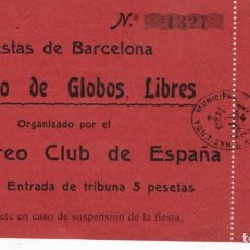 Postales: BARCELONA. CONCURSO DE GLOBOS LIBRES. REAL AERO CLUB DE ESPAÑA. Lote 202255367