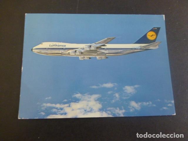 Postales: LUFTHANSA AVION BOEING JET 747 - Foto 1