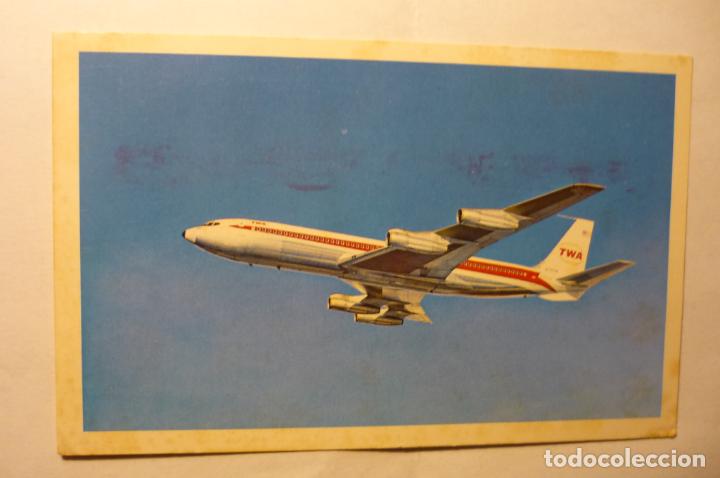 Postales: postal avion twa - circulada - Foto 1