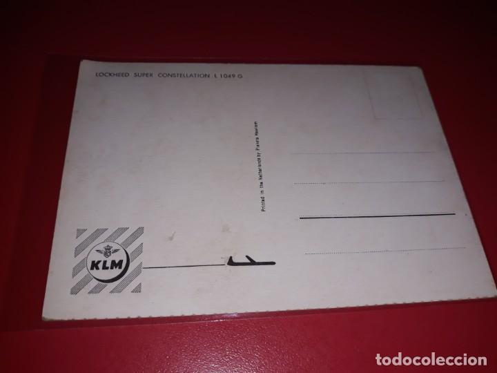 Postales: Lockheed Super Constellation L-1049 G KLM sin Circular - Foto 2