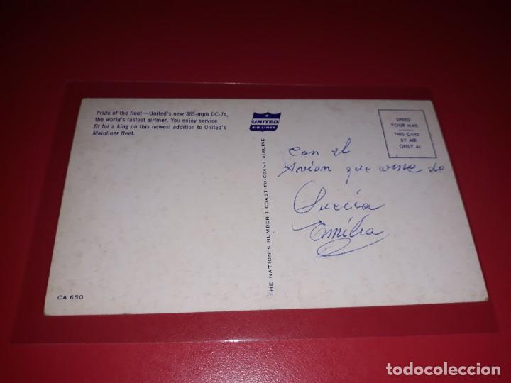 Postales: United Air Lines DC-7 - Foto 2