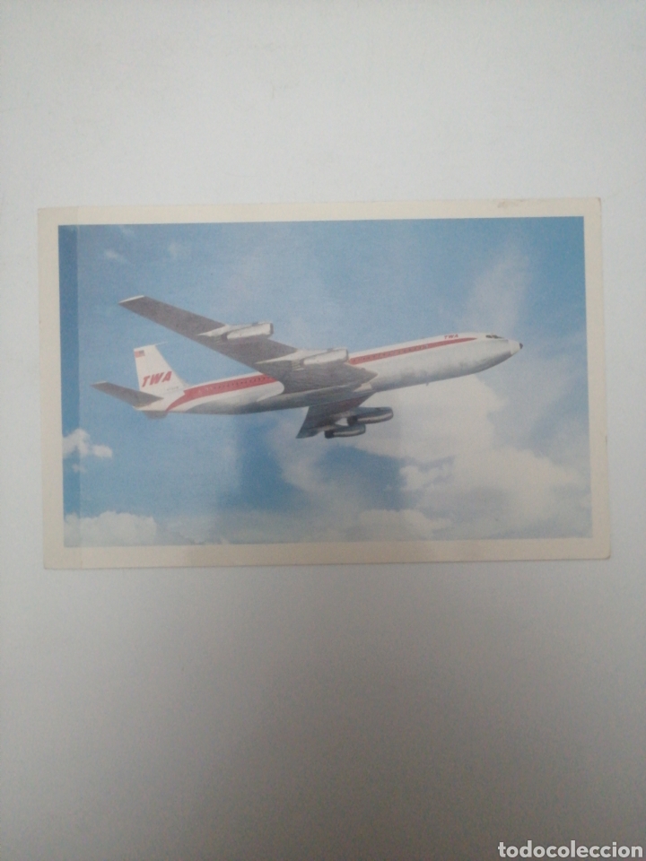 Postales: POSTAL AVI&Oacute;N TWA S&Uacute;PER JET - Foto 1