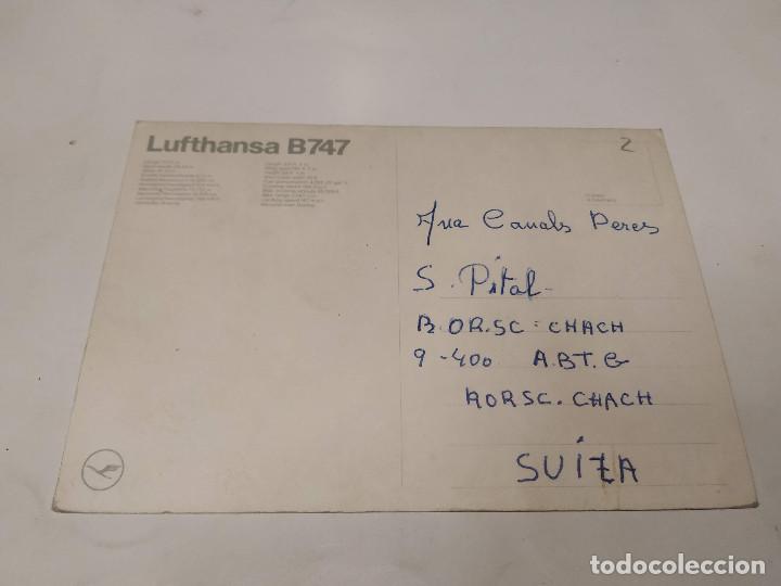 Postales: POSTAL B747 - LUFTHANSA - Foto 2