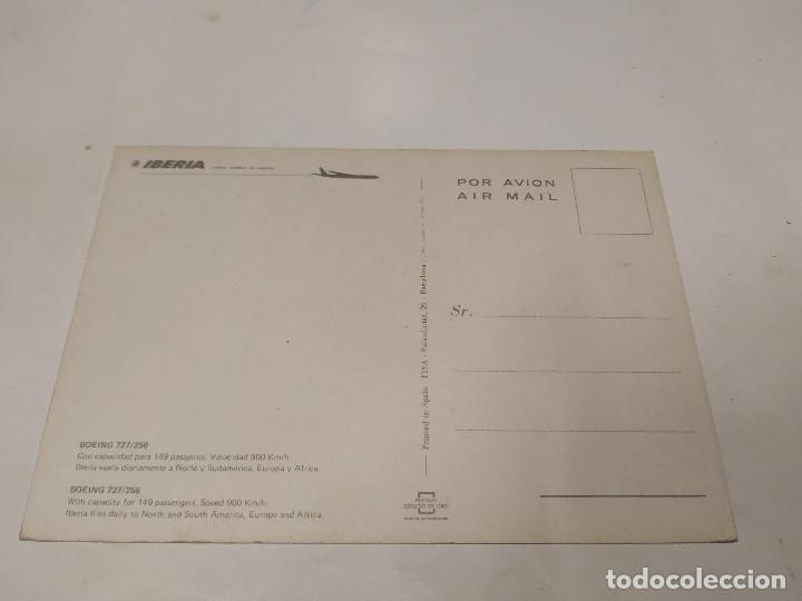 Postales: POSTAL BOEING 727/256 - IBERIA - Foto 2