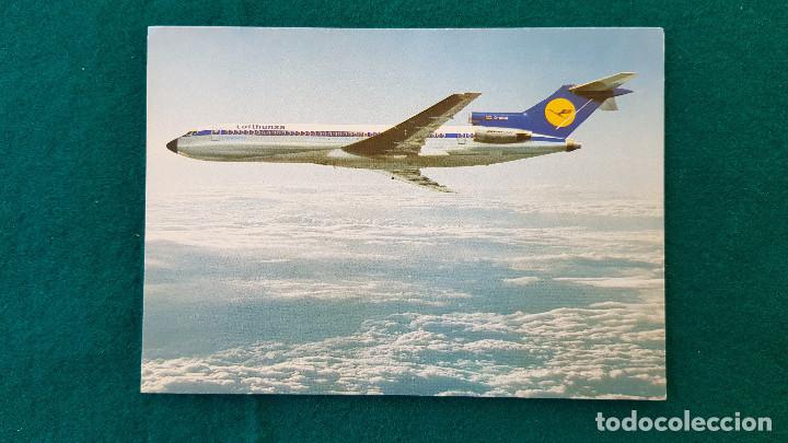 Postales: POSTAL BOEING 727 (1960s) LUFTHANSA - Foto 1