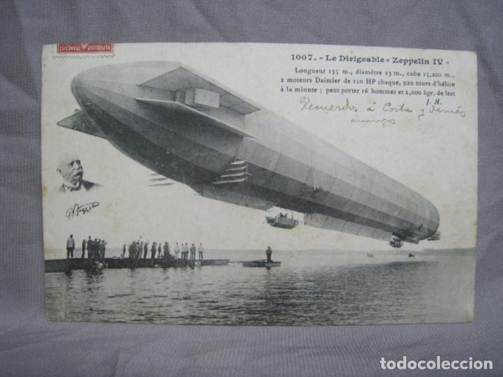 Postales: DIRIGIBLE ZEPPELIN IV. HAUSER. CIRCULADA - Foto 1