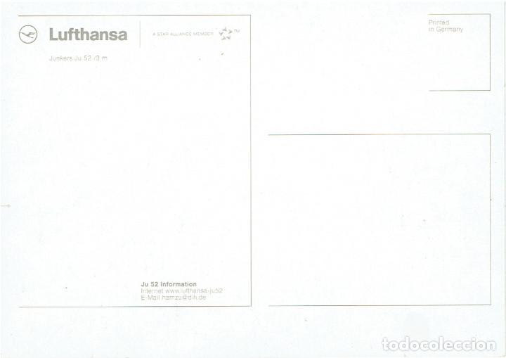 Postales: LUFTHANSA - Junkers Ju52 (airline issue) - Foto 2