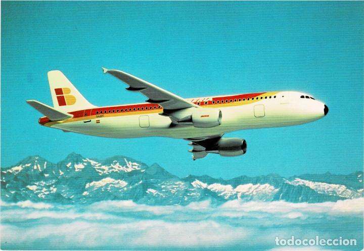Postales: IBERIA - Airbus A-320 - Foto 1