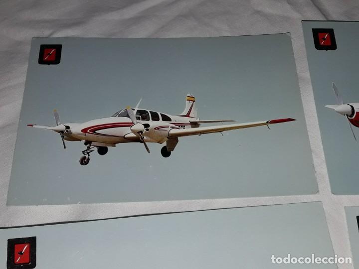 Postales: Lote de 5 postales de avionetas deportivas, Real Aero Club Sabadell Barcelona - Foto 6 - 264258376
