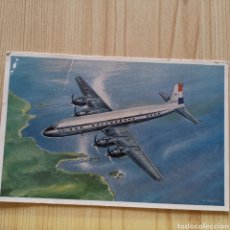 Postales: POSTAL DE KLM DOUGLAS DC7-C. DIBUJO VAN HEUSDEN