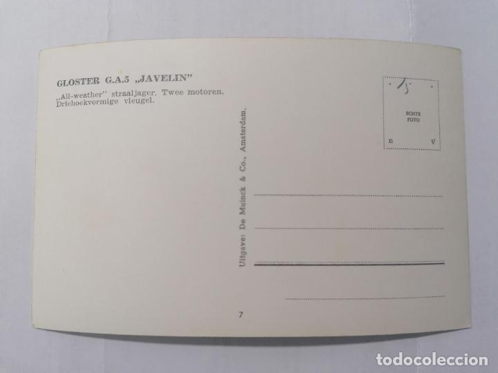 Postales: POSTAL GLOSTER G.A.5. JAVELIN - Foto 2
