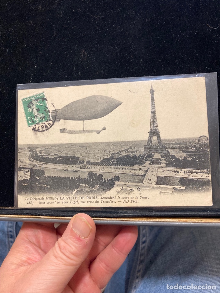 Postales: Antigua postal tem&aacute;tica zepelines - Foto 1
