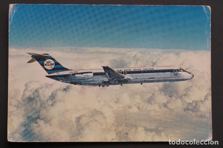 Postales: Postal de KLM, avi&oacute;n DC-9-30 - Foto 1