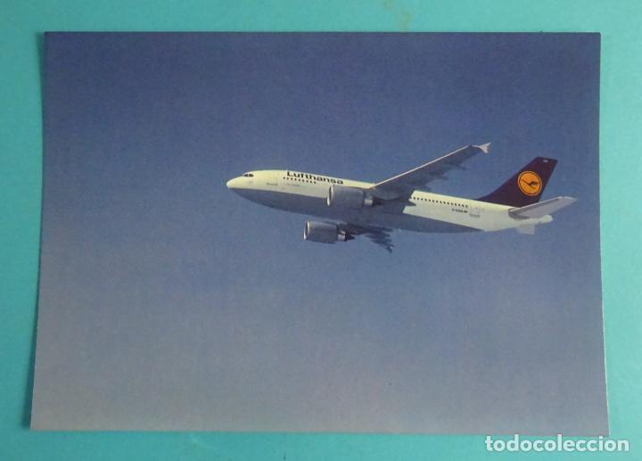 Postales: POSTAL LUFTHANSA BOEING 747 - 200 - Foto 1