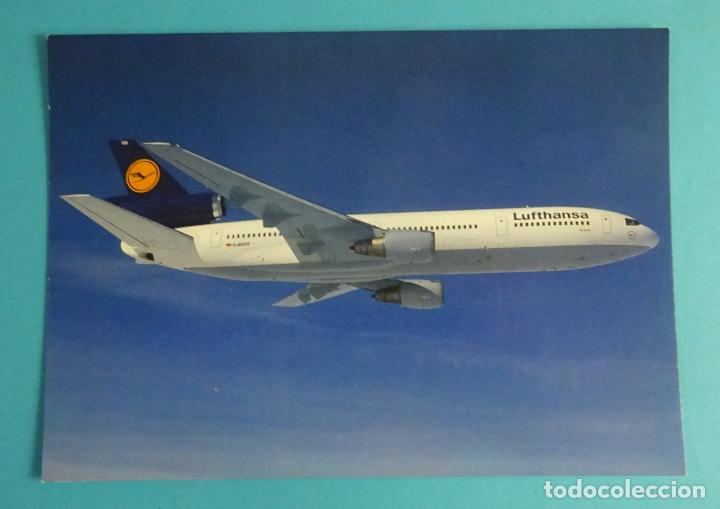Postales: POSTAL LUFTHANSA MCDONNELL DOUGLAS DC 10 - 30 - Foto 1