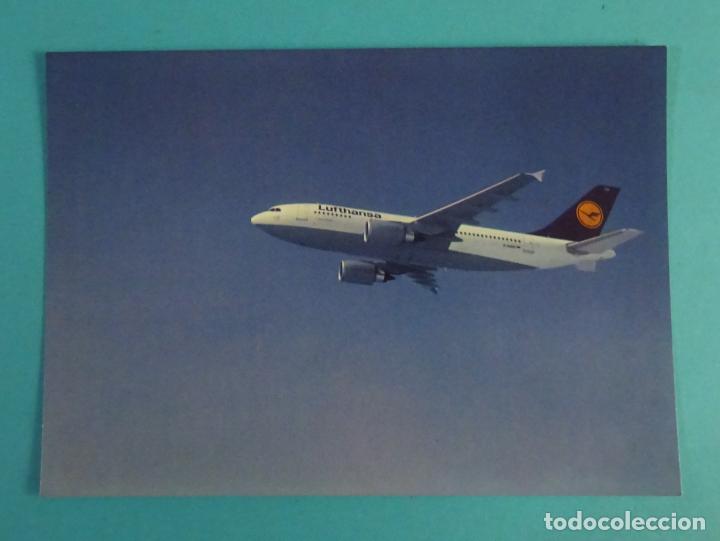Postales: POSTAL LUFTHANSA AIRBUS A310 - 300 - Foto 1