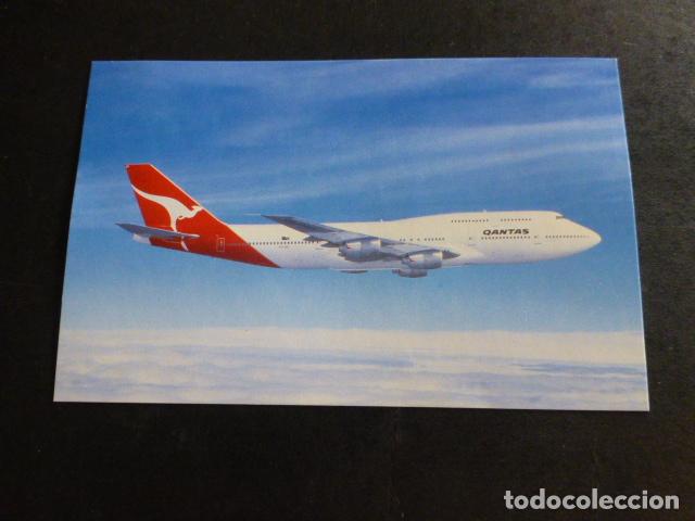 Postales: QANTAS 747 EUD AVION POSTAL - Foto 1