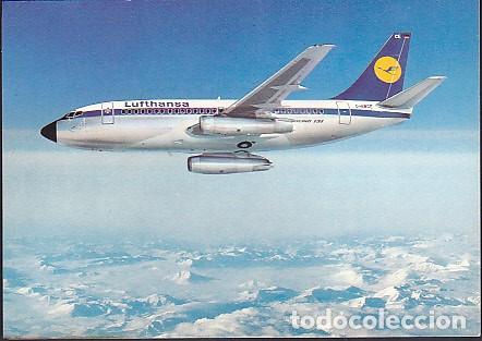 Postales: POSTAL LUFTHANSA BOING B 737 - Foto 1