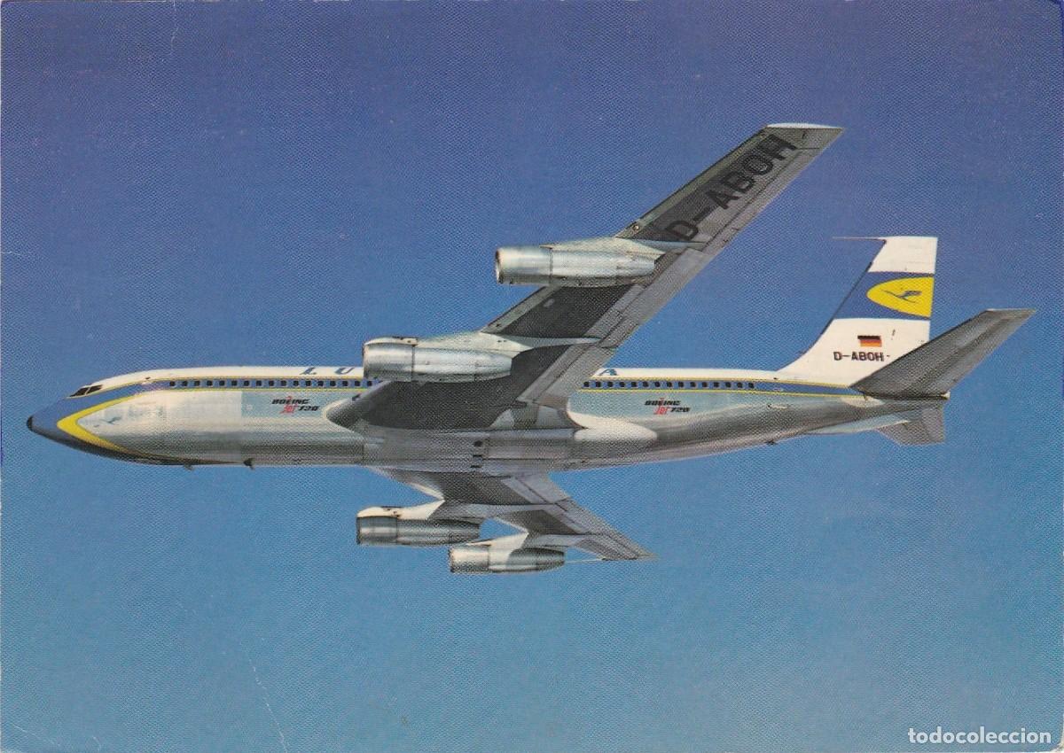 Postales: Lufthansa - Boeing 720 B Jet - 148x106mm - Foto 1